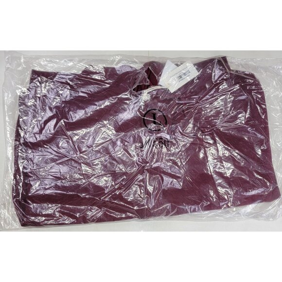 Reflex Boyfriend Hoodie Ultra Soft Burgundy Zip-Up Pockets Womens Large New Tags - Picture 10 of 11